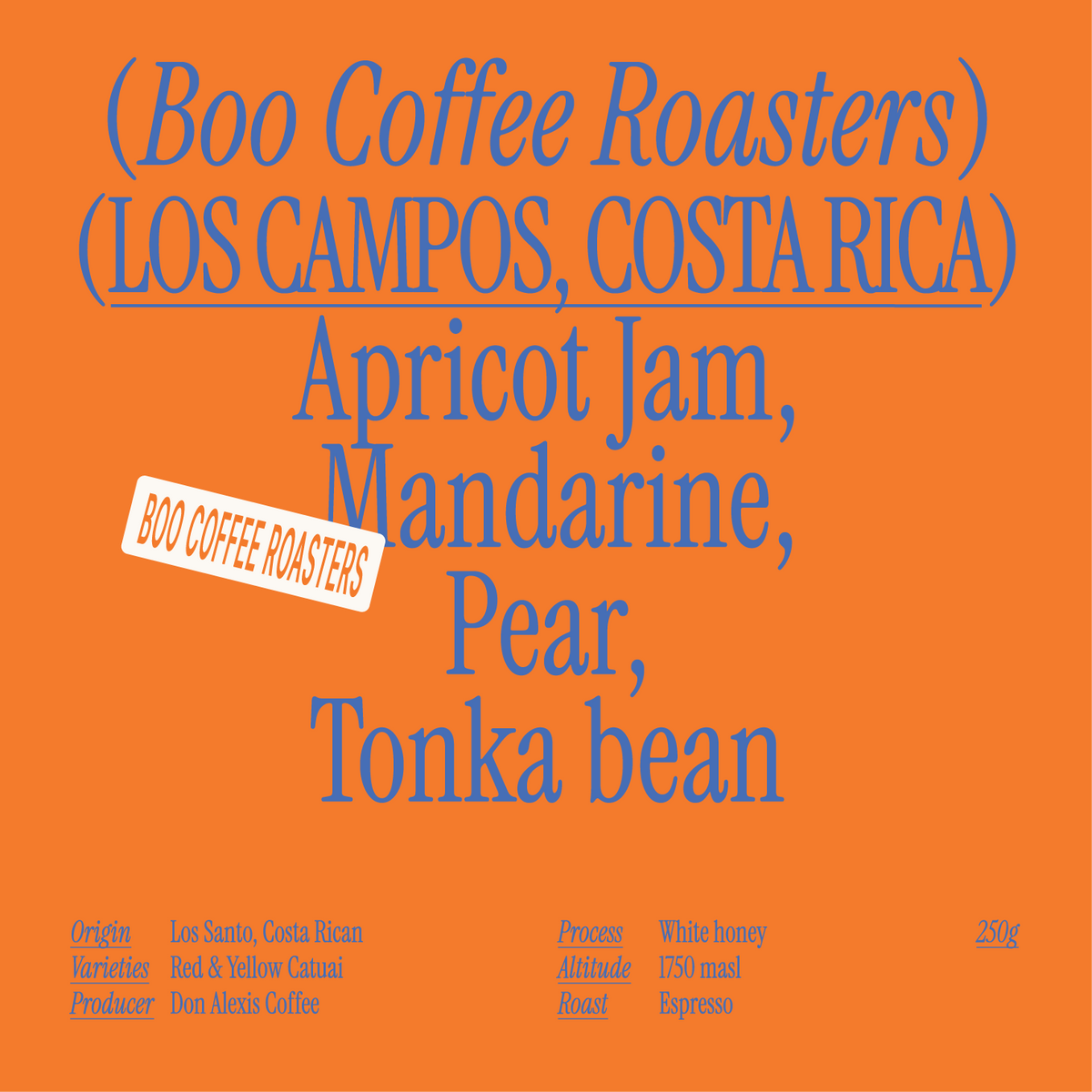 Costa Rica - Los Campos - Seasonal Espresso